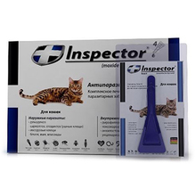 Inspector//капли для кошек до 4 кг от внешних и внутренних паразитов