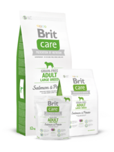 Brit Care Grain-free Adult Large Breed Salmon & Potato  12 кг./Брит Каре сухой корм для взрослых собак крупных пород Беззерновая формула с лососем и картофелем