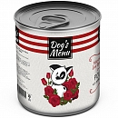 Dog`s Menu 340 гр./Консервы для собак Ростбиф из говядины и рубца