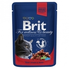 Brit Premium 100 гр./Брит премиум Влажный корм для кошек Рагу из говядины с горошком