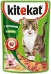 Kitekat 85 гр./Китекет консервы в фольге для кошек с кроликом в желе
