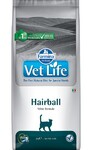 Farmina Vet Life Hairball 400 гр./Фармина полнорационный сухой корм для взрослых кошек, способствующий выведению комочков шерсти из кишечника.