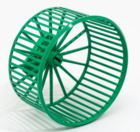 HOMEPET колесо D 9 см для грызунов без подставки пластиковое изумрудное