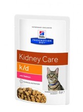 Hill's Prescription Diet k/d 85 гр./Хиллс консервы  для кошек  лечение заболеваний почек Лосось