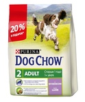 Dog Chow Adult 2 кг.+500 гр./Дог Чау сухой корм для взрослых собак с ягненком