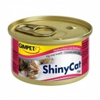 GIMPET Shiny Cat 70 гр./Джимпет Шани Кэт консервы для кошек Цыпленок с крабами