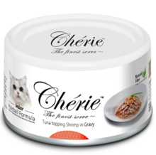 Cherie Hairball Control Tuna Topping Shrimp in Gravy 80 гр./Консервы для кошек тунец с креветкой в подливе