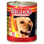 Зоогурман BIG DOG 850 гр./Консервы Биг Дог для собак говядина с бараниной