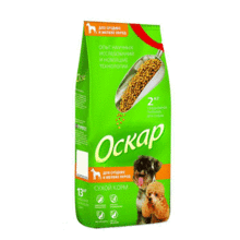 Оскар 2 кг./Сухой корм для собак средних и малых пород