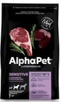 AlphaPet SUPERPREMIUM соб сухой 7 кг для средних пород с чувствительным пищеварением с бараниной и потрошками