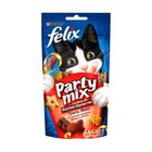 Felix Party Mix 60 гр./Феликс Лакомство для кошек Гриль-микс, со вкусом говядины, курицы и лосося