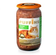 Puffins 650 гр./Пуффинс консервы для кошек Кролик и гусь