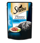 Sheba Pleasure 85 гр./Шеба Плежер консервы  для кошек с тунцом и лососем