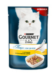 Gourmet Perle 85 гр./Гурме Перл консервы в фольге для кошек Соус де Люкс Курица