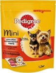 Pedigree 190 гр./Педигри сухой корм для взрослых собак миниатюрных пород, с говядиной