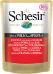 Schesir 100 гр./Шезир консервы для кошек филе курицы с морским окунем