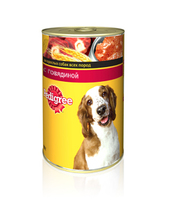 Pedigree 400 гр./Педигри консервы для собак с говядиной