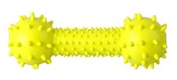 HOMEPET/ Игрушка для собак гантель с шипами и колокольчиком 14 см.