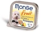 Monge Dog Fruit 100 гр./Монж консервы для собак свинина с ананасом