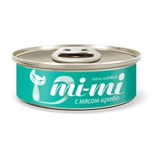 Mi-Mi Crab//Ми-ми консервы для кошек и котят с крабом 80 г