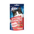 Felix 60 гр./Феликс Хрустящее Лакомство  для взрослых кошек с говядиной