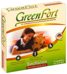 Green Fort//КаплиБио для собак более 25 кг от блох и клещей 3 шт*2,5 мл
