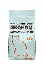 Uniclean 4,5 л./Юниклин Эконом Натуральный минеральный комкующийся гигиенический наполнитель для кошачьих туалетов