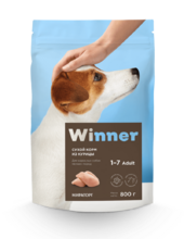 WinnerВиннер 800 гр. сухой корм д/взрослых собак мелких пород курица