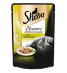 Sheba Pleasure 85 гр./Шеба Плежер консервы  для кошек с уткой и цыпленком