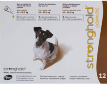 Stronghold 60 мг./Стронгхолд Противопаразитарные капли для собак от 5,1 до 10 кг 3 пипетки