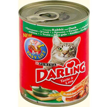 Darling 400 г//Дарлинг консервы для кошек с кроликом и уткой