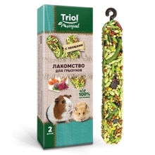 TRIOL/ Лакомство для грызунов для грызунов с овощами (уп.2шт.), 50 гр./40161014/