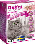 BUFFET Tetra Pak190 г консервы для кошек мясные кусочки в желе с ягненком
