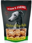 JOHN'S FARMS Chicken Rice Balls//лакомства шарики из курицы и риса для собак 80 г