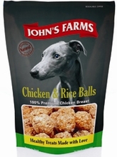 JOHN'S FARMS Chicken Rice Balls//лакомства шарики из курицы и риса для собак 80 г