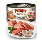 Petreet//Петрит консервы для кошек кусочки розового тунца с кальмаром 70 г