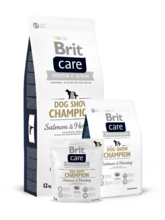 Brit Care Dog Show Champion 1кг./Брит Каре сухой корм для шой собак лосось и сельдь гипоаллергенная формула