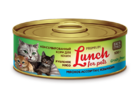 Lunch for pets 100 гр./Консервы для кошек Рубленое мясо Мясное ассорти с языком