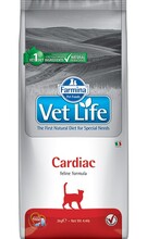 Farmina Vet Life Cat Cardiac 2 кг./Фармина сухой корм диета для кошек поддержания работы сердца при хронической сердечной недостаточности