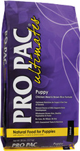 Pro Pac Ultimates Natural Puppy Chicken Meal & Brown Rice Formula 12 кг./Про Пак Сухой корм для щенков мелких и средних пород