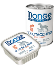 Monge Dog Monoproteico Solo 150 гр./Консервы для собак Монопротеиновые Только индейка