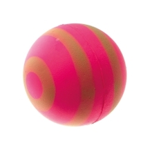 V.I.Pet/Мяч розовый с зелёными полосами, неон 47 мм/ 20-1111