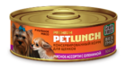 Lunch for pets соб конс 100 гр. рубленое мясо мясное ассорти с олениной