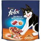 Felix 1,5 кг./Феликс Двойная вкуснятина сухой корм для кошек с птицей