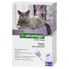 Advantage//капли для кошек от блох более 4кг 4 *0,8 мл