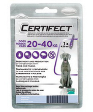 Certifect Spot On//капли для собак от 20 до 40 кг от блох и клещей