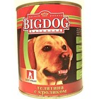 Зоогурман BIG DOG 850 гр./Консервы Биг Дог для собак телятина с кроликом