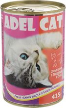 Консервы для кошек Adel Cat 415 гр. (Говядина в соусе)