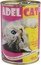 Консервы для кошек Adel Cat 415 гр. (Цыпленок в соусе)