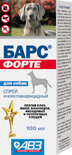 Барс Форте//cпрей инсектоакарицидный для собак 100 мл
